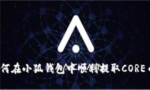 如何在小狐钱包中顺利提取CORE币？