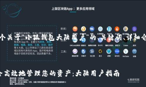 好的，我将为您提供一个关于“小狐钱包大陆用户”的、关键词、详细介绍及相应的问题内容。

:

如何在小狐钱包上安全高效地管理您的资产：大陆用户指南